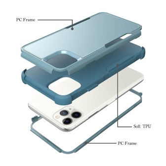 iPhone 11 Pro Heavy-Duty Armor Shockproof Case Cover - Navy