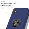 iPhone X / XS Shockproof with Ring Holder Stand Case Cover - Red
