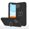 iPhone 11 Shockproof with Ring Holder Stand Case Cover - Black