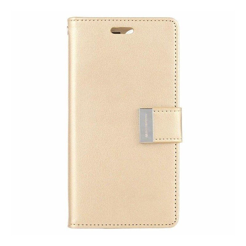 iPhone 11 Leather Wallet Flip Diary Case Cover - Gold | Australia