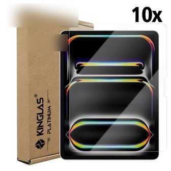 iPad Pro 13 (2024) Tempered Glass Screen Protector - 10 Pack