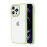 iPhone 15 Pro Max Clear with Metal Camera Frame Case Cover - Matcha Gr