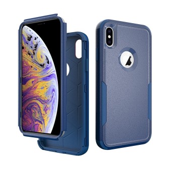 iPhone XS Max Heavy-Duty Armor Shockproof Case Cover - Navy