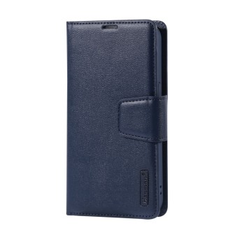 iPhone 14 Pro Max Leather Wallet Flip Diary Case Cover - Navy