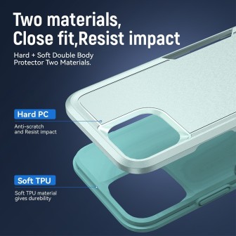 iPhone 14 Pro Slim Shockproof Clear Case Cover - Blue | Australia