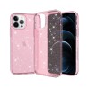 iPhone 12 Mini Glitter Clear Shockproof Case Cover - Pink | Australia