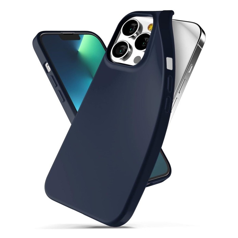 iPhone 13 Pro Max Soft Feel Jelly Case Cover - Navy | Australia