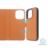 iPhone 14 Pro Max Magnetic Flip Wallet Case Cover - Black | Australia