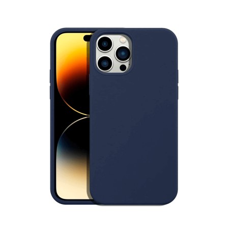 iPhone 14 Plus Liquid Silicone Case Cover - Navy | Australia
