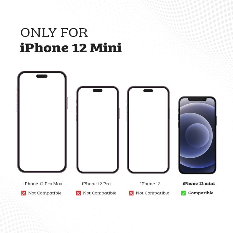iPhone 12 Mini Invisible Bracket Protection Case Cover - Grey