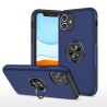iPhone 11 Shockproof with Ring Holder Stand Case Cover - Navy