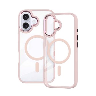 iPhone 17 Clear with Metal Camera Frame Case Cover - Pink | Australia