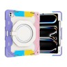iPad Pro 11 (2024) Armor Shockproof Handle Ring Rotation Case Cover -