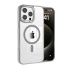 iPhone 16 Pro Max Clear with Metal Camera Frame Case Cover - Black