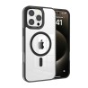 iPhone 16 Pro Max Clear with Metal Camera Frame Case Cover - White