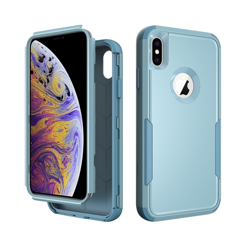 iPhone X / XS Heavy-Duty Armor Shockproof Case Cover - Mint
