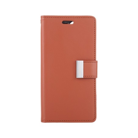 iPhone X / XS Leather Wallet Flip Diary Case Cover - Brown | Australia