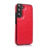 Samsung Galaxy S23 Leather Wallet Flip Diary Case Cover - Red