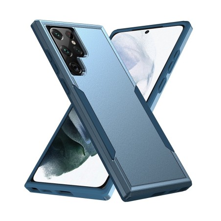 Samsung Galaxy S23 Ultra Slim Shockproof Clear Case Cover - Blue