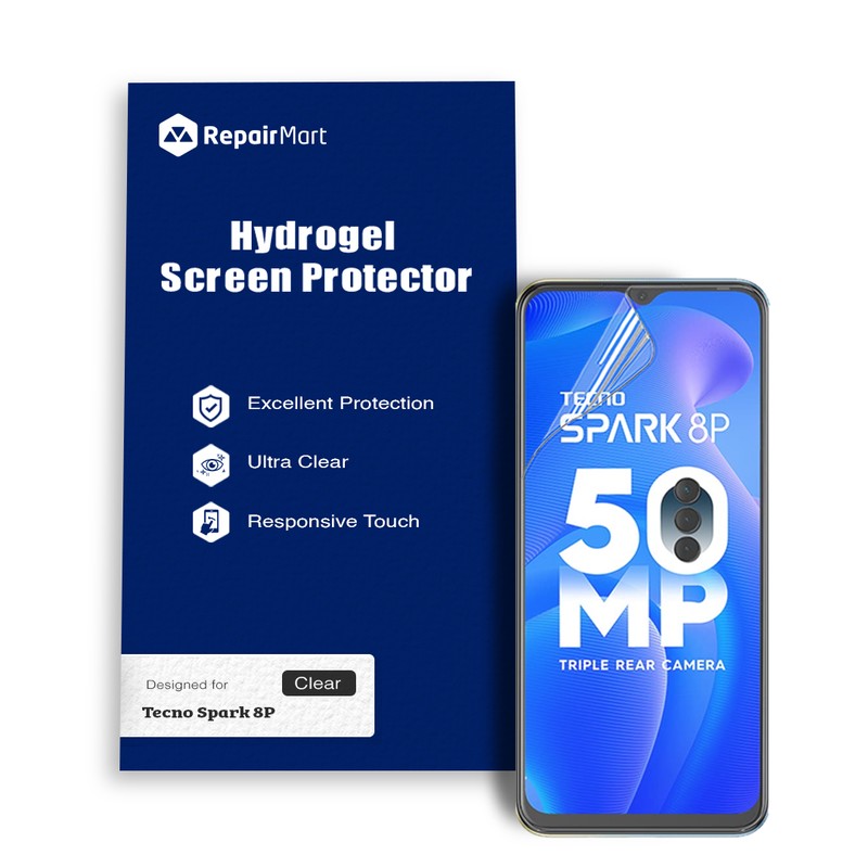 Tecno Spark 8P Hydrogel Screen Protector Film Guard Cover