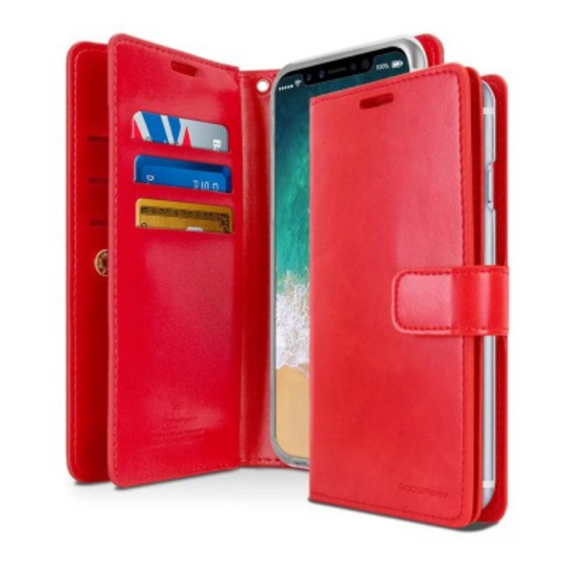 iPhone 11 Mansoor Diary Wallet Case Cover - Red | Australia