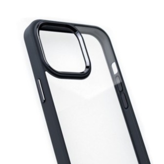 iPhone 11 Pro Max Clear Hybrid Bumper Case Cover - Black | Australia