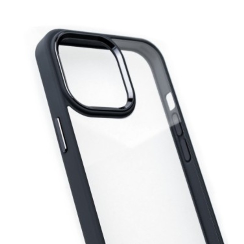 iPhone 11 Pro Max Clear Hybrid Bumper Case Cover - Black | Australia