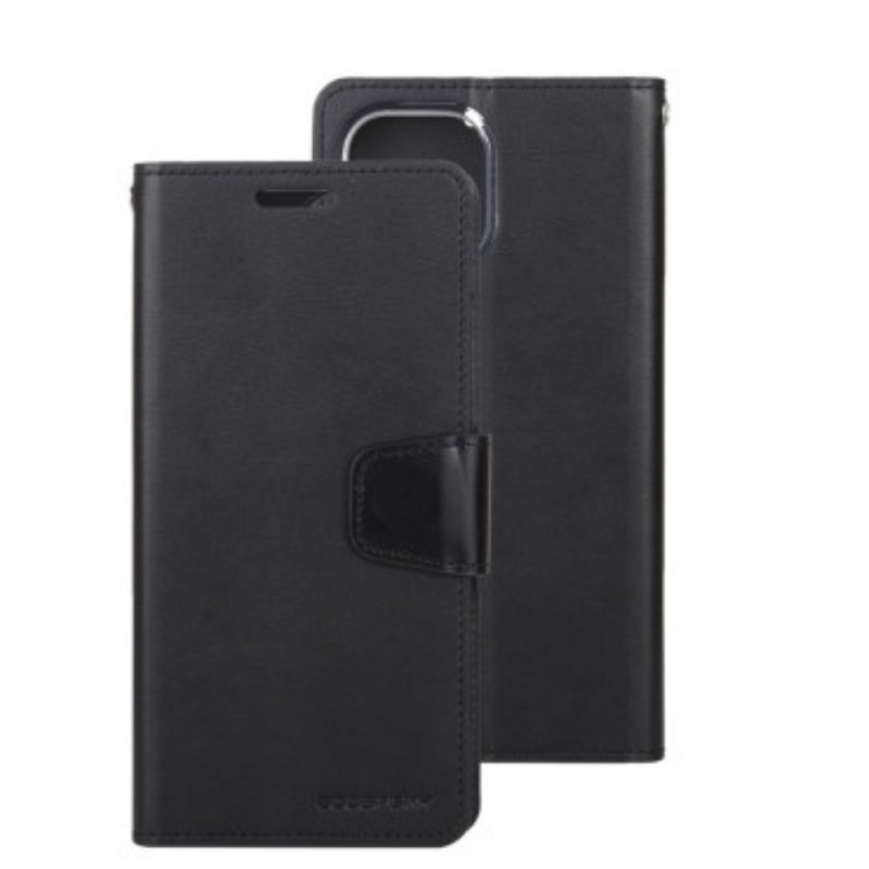 iPhone 13 Sonata Diary Case Cover - Black | Australia