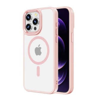 iPhone 11 MagSafe Compatible Clear Hybrid Case Cover - Pink