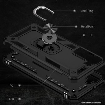 Samsung Galaxy S22 Plus Shockproof with Ring Holder Stand Case Cover -
