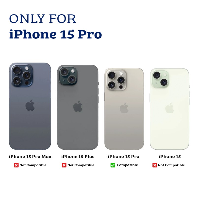 iPhone 15 Pro Shockproof Case Cover - Drop-Resistant, Premium Quality,