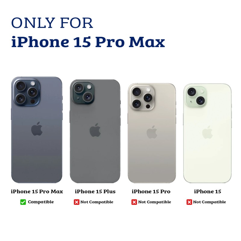 iPhone 15 Pro Max Shockproof Case Cover - Drop-Resistant, Premium Qual