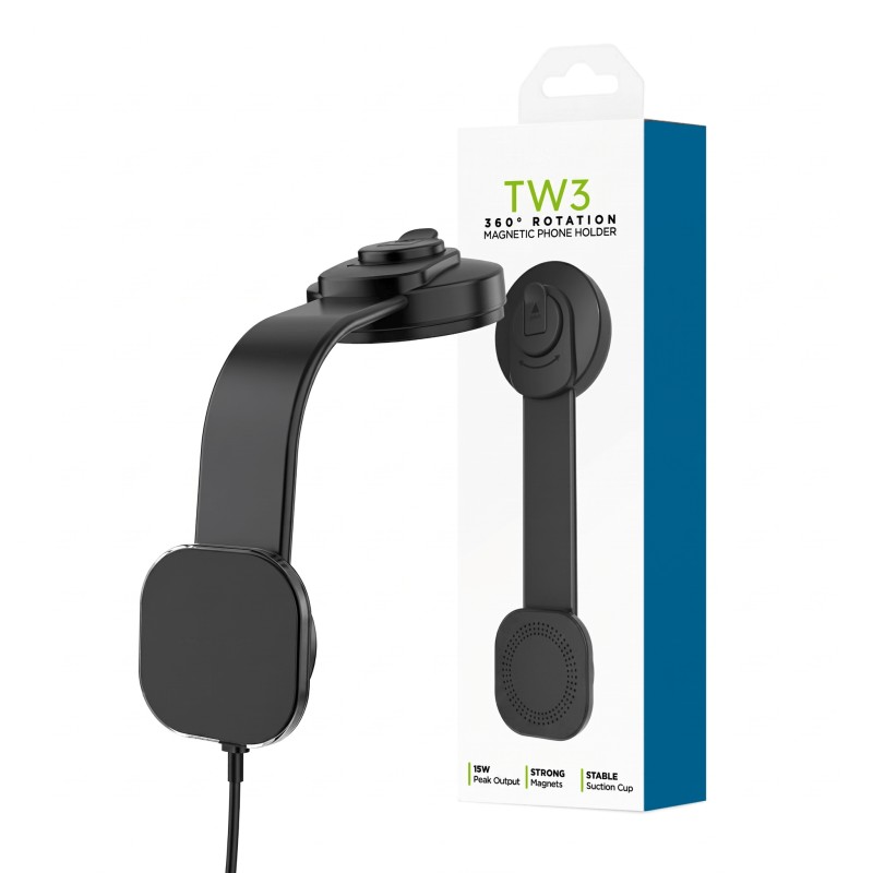 Magnetic Car Phone Holder Black — 360°... | RepairMart