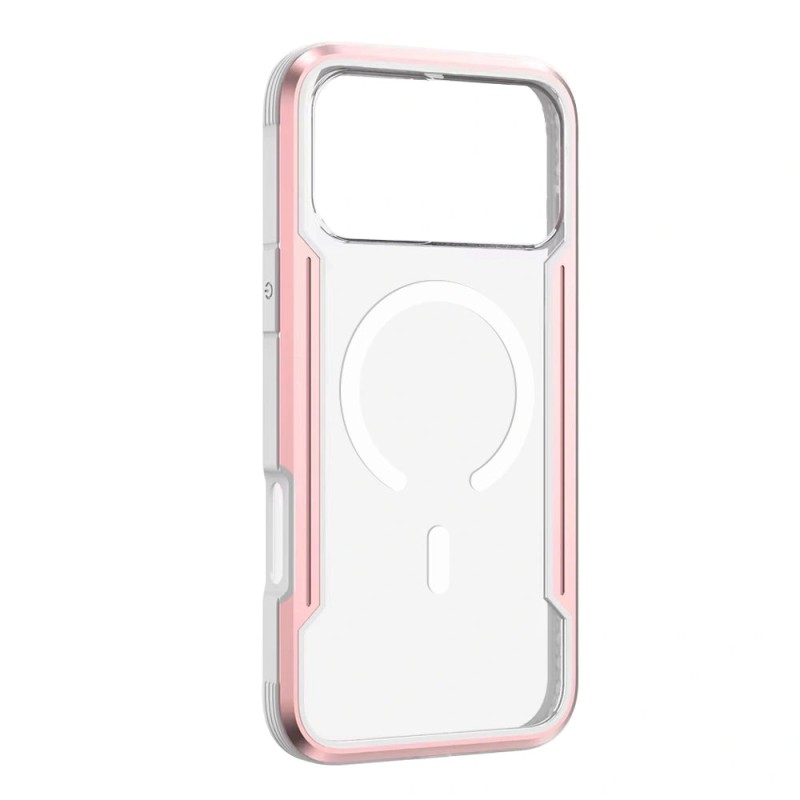 iPhone 18 Pro Heavy-Duty Armor MagSafe Compatible Case Cover - Rose Go