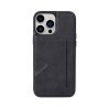 iPhone 14 Pro Max Leather Wallet Flip Diary Case Cover - Black