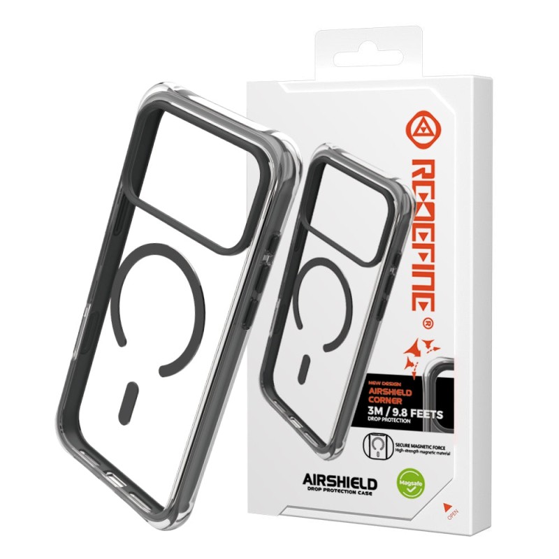 iPhone 17 Clear Air-Cushion Drop Protection Case Cover - Black