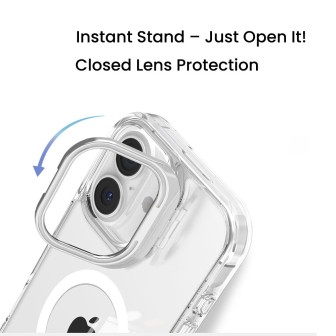 iPhone 17 Pro Max & 18 Pro Max MagSafe Case with Stand - Clear | Free Shipping AU