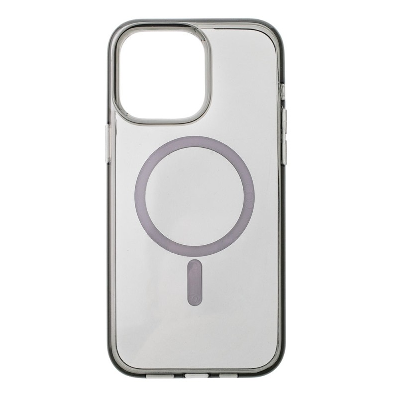 iPhone 14 Pro Max Slim Shockproof Clear Case Cover - Clear Black