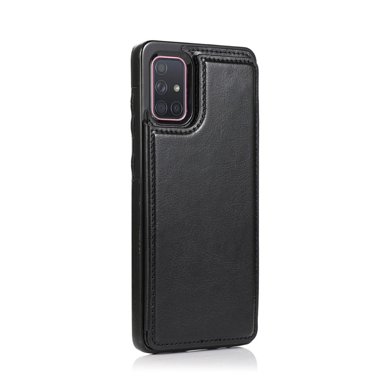 Samsung Galaxy A51 Leather Wallet Flip Case Cover - Black | Australia