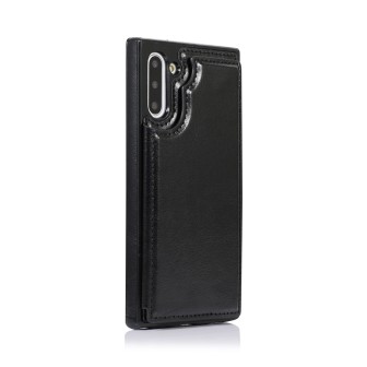 Samsung Galaxy Note 10 Leather Wallet Flip Diary Case Cover - Black