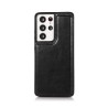 Samsung Galaxy S21 Ultra Leather Wallet Flip Diary Case Cover - Black