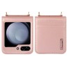Samsung Galaxy Z Flip5 Leather Wallet Flip Diary Case Cover - Black