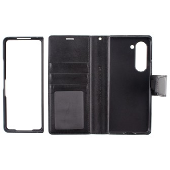 Samsung Galaxy Z Fold5 Leather Wallet Flip Diary Case Cover - Black