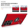 Samsung Galaxy S25 Ultra Shockproof with Ring Holder Stand MagSafe Compatible Com