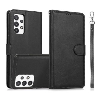 Samsung Galaxy A32 Leather Wallet Flip Diary Case Cover - Black