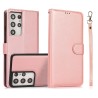 Samsung Galaxy S21 Ultra Leather Wallet Flip Diary Case Cover - Black
