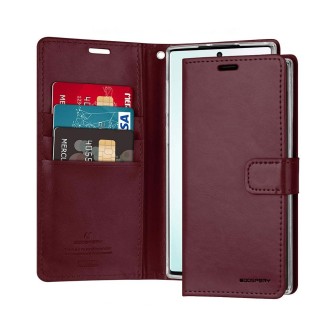 Samsung Galaxy Note 10 Plus Leather Wallet Flip Diary Case Cover - Bla