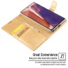 Samsung Galaxy Note 20 Leather Wallet Flip Diary Case Cover - Black