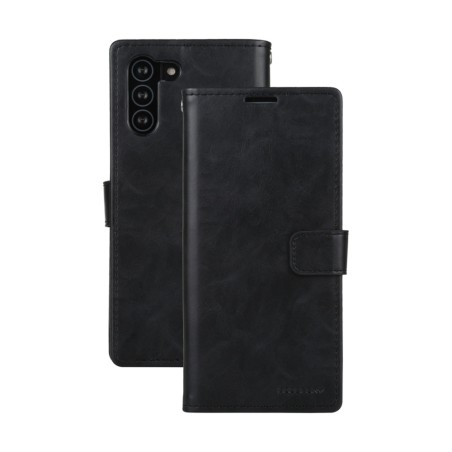 Samsung Galaxy S21 Leather Wallet Flip Diary Case Cover - Black