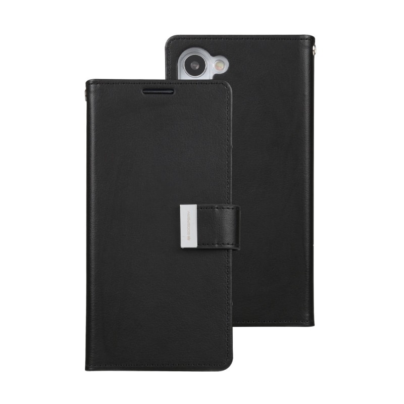 Samsung Galaxy S23 Plus Leather Wallet Flip Diary Case Cover - Black